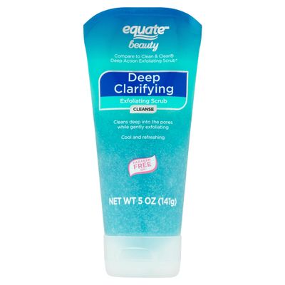 Equate Deep Clarifying Exfoliating Scrub, 5 oz and card gift Maker Explorador