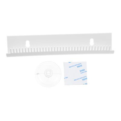 Healeved Acrylic Wall Mounted Wig Hanger for Hair Extensions Storage White
