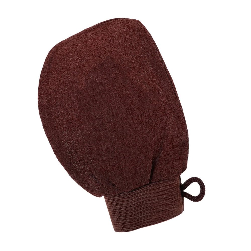 HAPINARY Deep Exfoliating Glove Body Scrubber Gentle Skin Exfoliator Mitt for Sensitive Skin Reusable Bath Mitten Faux Fiber Material