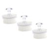 Baluue 3pcs Facial Cleansing Brush Face Scrubber Brush Exfoliator Manual Cleaner Safe Material Deep Cleansing Gentle for Skin view 1