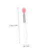 Baluue 6pcs Silicone Lip Brushes Soft for Lip Makeup and Eyeshadow Application Portable Skin-friendly Design Colors for Easy Use and Cleaning view 2