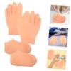 AUTSUPPL Moisturizing Hand Gloves and Socks for Women Soft Breathable Overnight Treatment for Dry Hands and Feet Reusable Easy to Wear Skin Care view 3