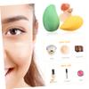 WOONEKY 2sets Makeup Powder Puff Sponge Shaped Beauty Sponges Girls Cosmetic Tools Foundation Applicator 4pcs*2 view 2