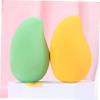 WOONEKY 2sets Makeup Powder Puff Sponge Shaped Beauty Sponges Girls Cosmetic Tools Foundation Applicator 4pcs*2 view 3