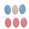 BIUDECO 6pcs Pumice Stones for Feet and Hands Dual-Sided Exfoliating Foot Files for Dead Skin and Callus Removal Ergonomic Design for Easy Handling Massage Tool Mixed Colors view 1