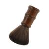 FRCOLOR 107g Broken Hair Removal Brush for Hair Salons Ergonomic Neck Duster Cleaning Brush Wooden Handle Fibers and Tidy view 1