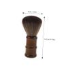 FRCOLOR 107g Broken Hair Removal Brush for Hair Salons Ergonomic Neck Duster Cleaning Brush Wooden Handle Fibers and Tidy view 2