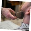 FRCOLOR 107g Broken Hair Removal Brush for Hair Salons Ergonomic Neck Duster Cleaning Brush Wooden Handle Fibers and Tidy view 4