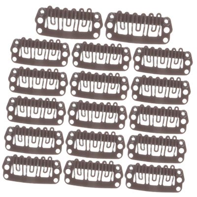 100pcs Wig Clips Snap Combs for Hair Extensions U-shape Clips for Non-damaging Comfortable for All Hair Types and Styles