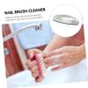 HONMEET Stainless Steel Nail Scrub Brush for Foot Dish Cleaning Manicure Nail Brush for Women Kitchen Hand Washing Tool view 2