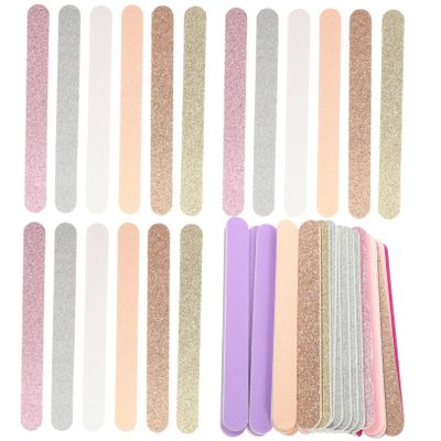 SKISUNO Nail Files and Buffers 30pcs Shiny Buffer Nails Manicure File for Fingernail Shaping
