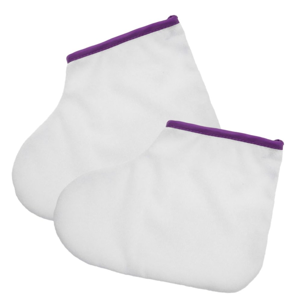 AUTSUPPL 1pair Foot Paraffin Wax Therapy Covers Professional Body Wraps for Fits Heat Retaining Washable for Dry Cracked Feet Care