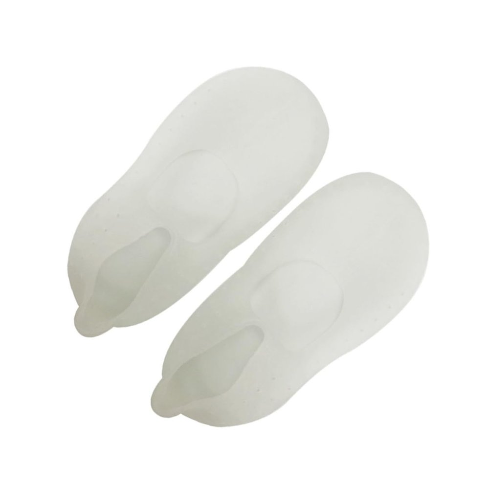 FRCOLOR Gel Heel Socks for Crack Prevention Reusable and Washable Silicone Socks for Dry Feet