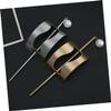 Baluue 2pcs Metal Hair Pins for Thick Curly Hair Vintage Clips Pearl Sticks for Women view 2