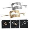 Baluue 2pcs Metal Hair Pins for Thick Curly Hair Vintage Clips Pearl Sticks for Women view 4