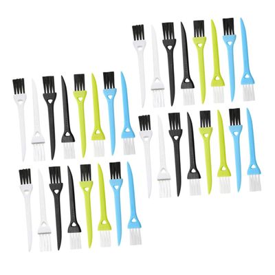 Outanaya 36pcs Shaving Cleaning Brush Durable Material Sturdy Bristles for Razor Maintenance Versatile Design for Salon and Personal Use Colorful Handle Options