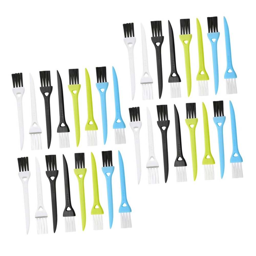 Outanaya 36pcs Shaving Cleaning Brush Durable Material Sturdy Bristles for Razor Maintenance Versatile Design for Salon and Personal Use Colorful Handle Options