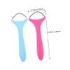 Healeved 2pcs Portable Facial Hair Removal Spring Epilator Manual Upper Lip Threading Tool for Women Anti-Slip Design for Daily Use and Sensitive Skin Includes Pink and Blue Color Options view 2