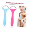 Healeved 2pcs Portable Facial Hair Removal Spring Epilator Manual Upper Lip Threading Tool for Women Anti-Slip Design for Daily Use and Sensitive Skin Includes Pink and Blue Color Options view 4