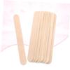 JECOMPRIS Waxing Sticks Set 100pcs Beauty Care Rod Hair Removal Tool Face Scraper Tongue Spatula Wood view 3