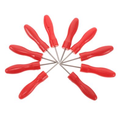 NOLITOY 10pcs Glue Bottle Opening Needle Tool Replacement Pins Nozzle Piercing Needles Comfortable Handle for Salons