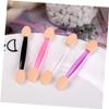 Baluue 50pcs Dual-ended Eyeshadow Applicators Smooth Makeup Brushes for Easy Eye Makeup Application Portable and Travel-friendly Dual-end Design for Beginners and Professionals view 2