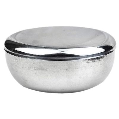 TOVINANNA 1pc Stainless Steel Shaving Bowl Lid for Men Bubble Bowl Accessory for Traditional Shaving and Lathering