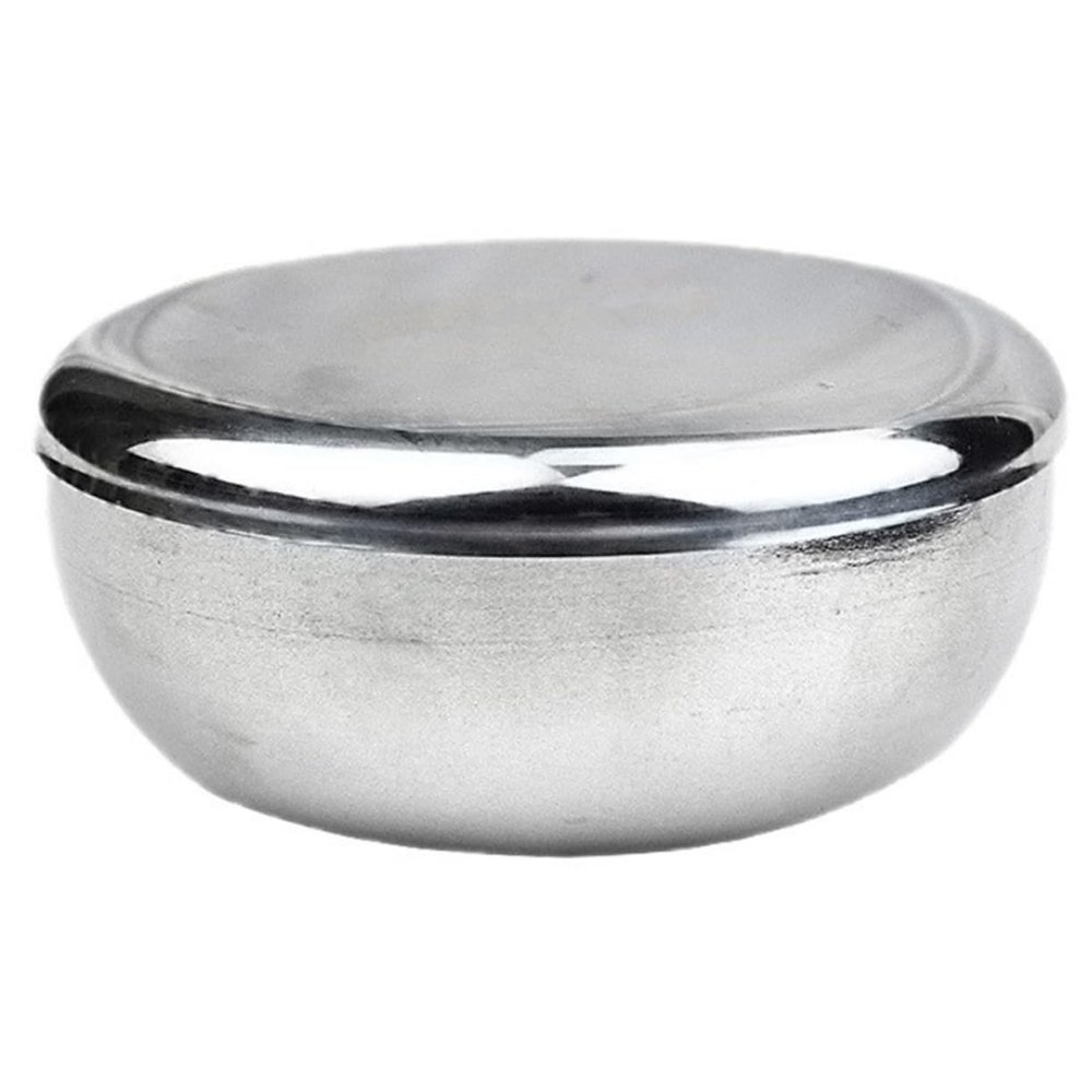 TOVINANNA 1pc Stainless Steel Shaving Bowl Lid for Men Bubble Bowl Accessory for Traditional Shaving and Lathering