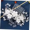Baluue Flower Elements Hair Comb Rhinestones and Elegant Wedding Hair Accessory for Brides and Bridesmaids for Celebrations and Special Occasions view 3