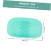 IWOWHERO 2pcs Makeup Brush Cleaning Mat Lightweight Portable Makeup Brush Scrubber for Home Travel Easy to Use Cleansing Pads Colors view 2