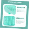 IWOWHERO 2pcs Makeup Brush Cleaning Mat Lightweight Portable Makeup Brush Scrubber for Home Travel Easy to Use Cleansing Pads Colors view 4