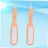 Gogogmee 2pcs Nail Cleaning Brush Pumice Stone Scrubber for Nail Art and Single-sided Volcanic Rock Gentle Skin for Manicure and Pedicure view 2
