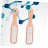 Gogogmee 2pcs Nail Cleaning Brush Pumice Stone Scrubber for Nail Art and Single-sided Volcanic Rock Gentle Skin for Manicure and Pedicure view 3