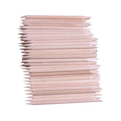 Gogogmee 500pcs Beauty Wood Sticks for Nail Care Double-sided Applicator and Manicure Tool Smooth Finish for Eyebrow Waxing and Cuticle Maintenance