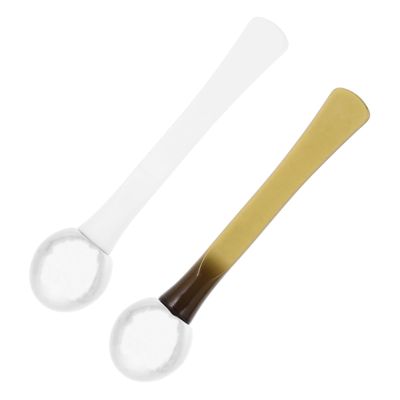 Healeved 2pcs Eye Cream Applicator Rods Eye Massaging Tool for Reducing Swelling Dark Circles Fine Lines Portable Beauty Supplies for Women Plastic Handle White Green
