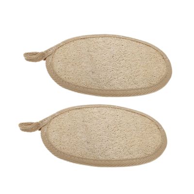 IWOWHERO 2pcs Deep Clean Loofah Bath Towels Back Scrubbers Exfoliating Shower Towel Compact Portable Bathing Massage Tool