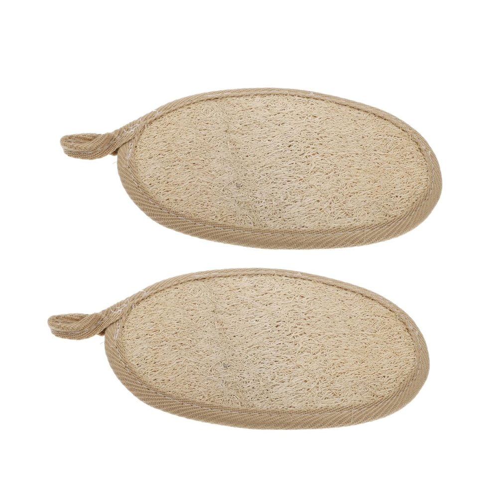 IWOWHERO 2pcs Deep Clean Loofah Bath Towels Back Scrubbers Exfoliating Shower Towel Compact Portable Bathing Massage Tool