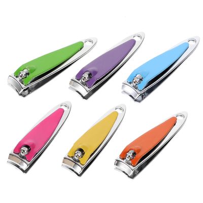 BELLIFFY 6pcs Travel Nail Clippers Durable Carbon Steel Fingernail Trimmers for Home Go Manicure Pedicure Beauty Tools