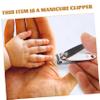 BELLIFFY 6pcs Travel Nail Clippers Durable Carbon Steel Fingernail Trimmers for Home Go Manicure Pedicure Beauty Tools view 4