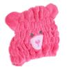 AUTSUPPL Cute Hair Drying Towel Wrap for Boy Girl Super Absorbent Coral Fleece Hair Towel Hat for Boy Girl for Home and Travel Use view 1