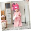 AUTSUPPL Cute Hair Drying Towel Wrap for Boy Girl Super Absorbent Coral Fleece Hair Towel Hat for Boy Girl for Home and Travel Use view 2