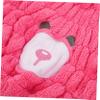 AUTSUPPL Cute Hair Drying Towel Wrap for Boy Girl Super Absorbent Coral Fleece Hair Towel Hat for Boy Girl for Home and Travel Use view 3