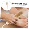 BELLIFFY 2pcs Foot Scrub Tool Callus Remover Brush for Feet Exfoliating Pedicure view 2