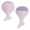 Outanaya 2pcs Makeup Puff Dual-use Powder Puff for Wet Dry Application Soft Non-latex for Foundation Blusher Concealer and Highlighter Lotus view 1