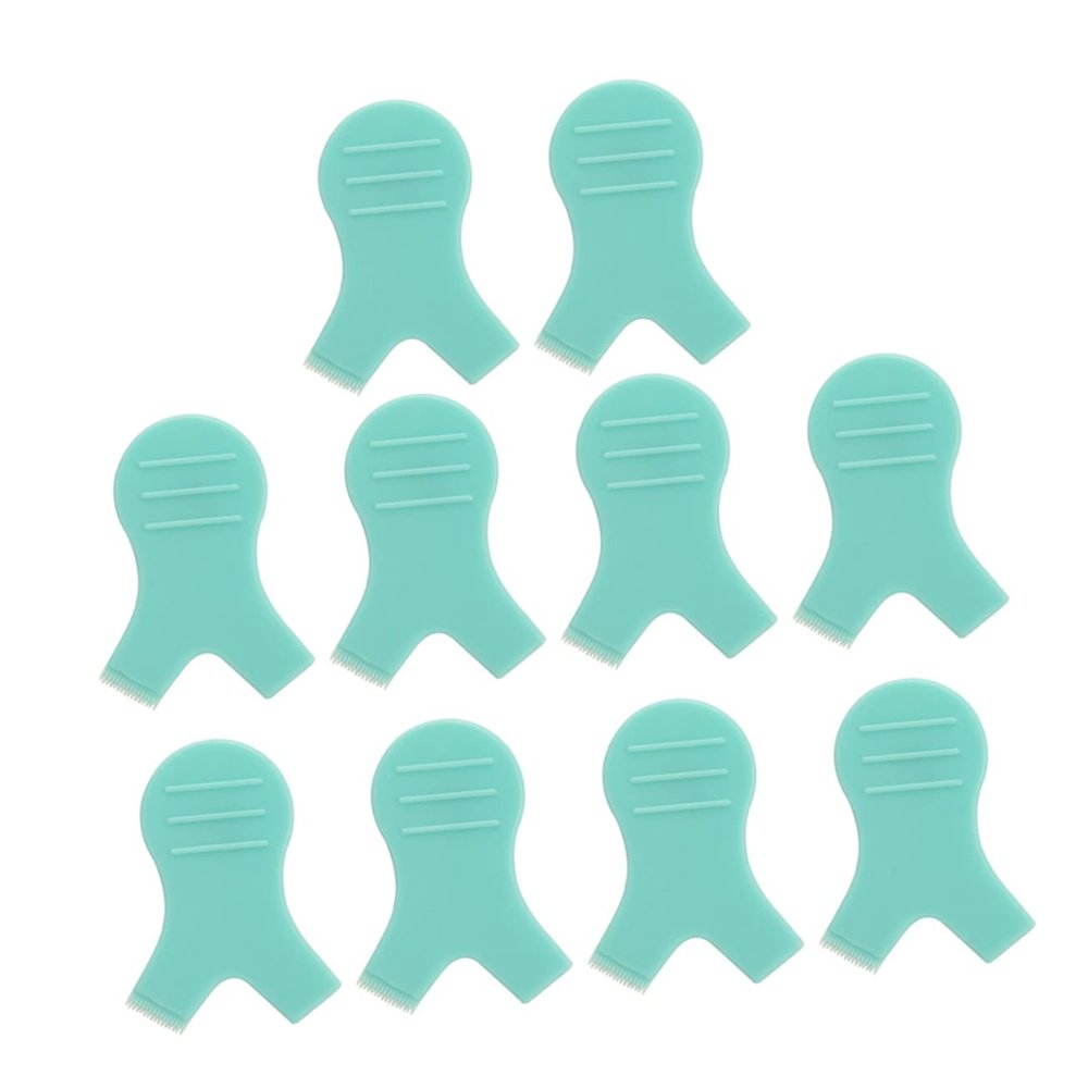 Baluue 10pcs Lash Perming Brush for Eyelash Lifting Y-shaped Eyelash Curling and Home Use Gently Lifts Natural Lashes Green Color