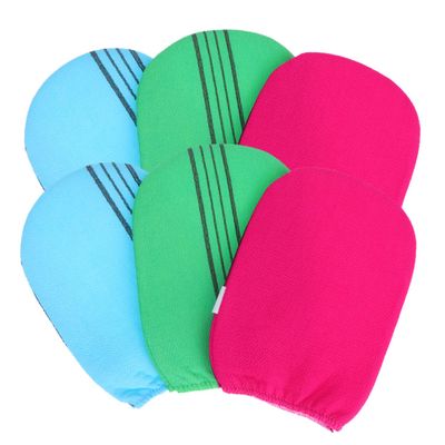 TOVINANNA 6pc Exfoliating Bath Gloves Shower Gloves Scrubber Deep Exfoliating for Women Men Random Color