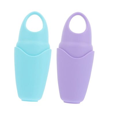 Baluue 2pcs Silicone Ice Compress Tool for Facial Care Portable Eye Massage Roller Relieves Fatigue Reduces Dark Circles and Skin Swelling Reusable Skin Care