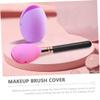 Baluue 6pcs Silicone Makeup Brush Sleeves Travel Makeup Brush Cover Covers for Holder view 3