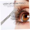 Baluue 2pcs Stainless Steel Eyebrow Combs Lash Lift Tool Eyelash Brush Separator for Makeup Artists view 3