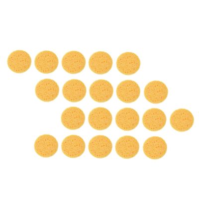 Baluue 100pcs Simple Face Cleaning Pads Round Makeup Powder Puff Applicators for Easy Makeup and Cleansing for Home and Salon Use Birthdays and Special Occasions